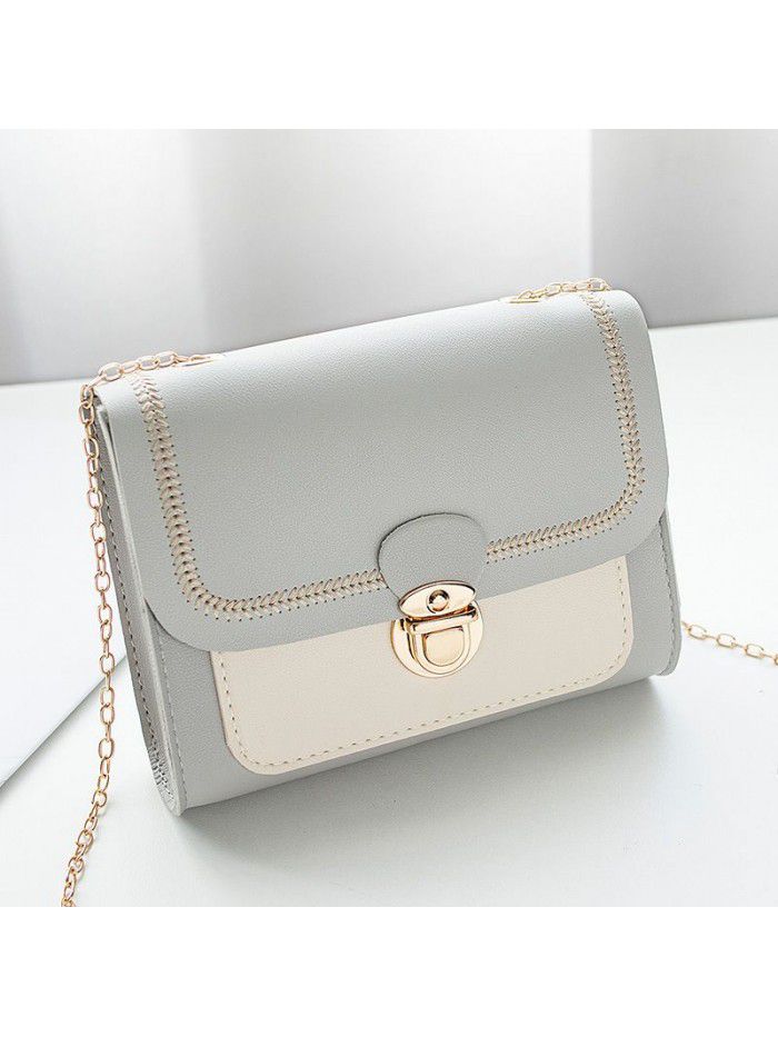 Bag women 2020 new net red trend Korean women's Single Shoulder Bag Fashion lock chain bag slant across bag women's bag