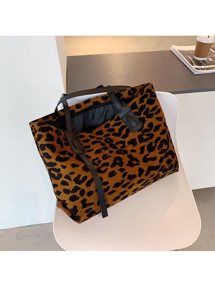 New style women's bag fashion zebra single shoulder bag large capacity canvas women's bag versatile Tote women's bag