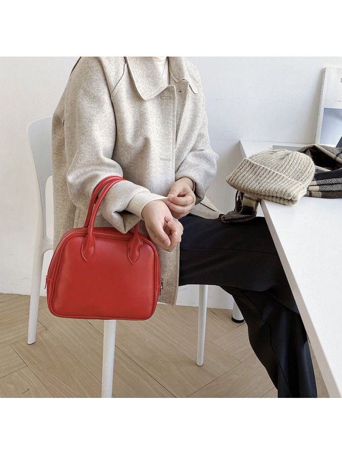 Ins Korean version new 2021 bag women's bag fashion women's single shoulder bag slant cross bag retro hand Tote Bag Fashion