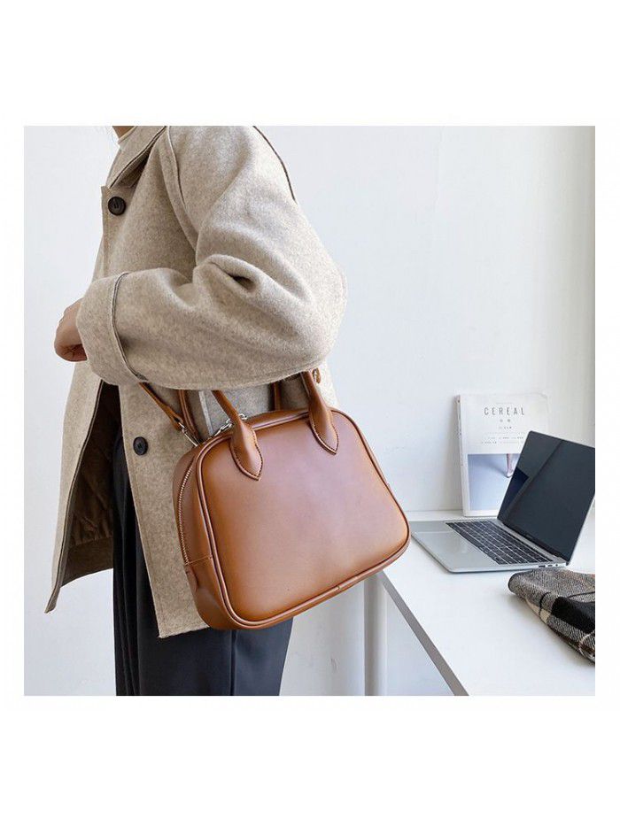 Ins Korean version new 2021 bag women's bag fashion women's single shoulder bag slant cross bag retro hand Tote Bag Fashion