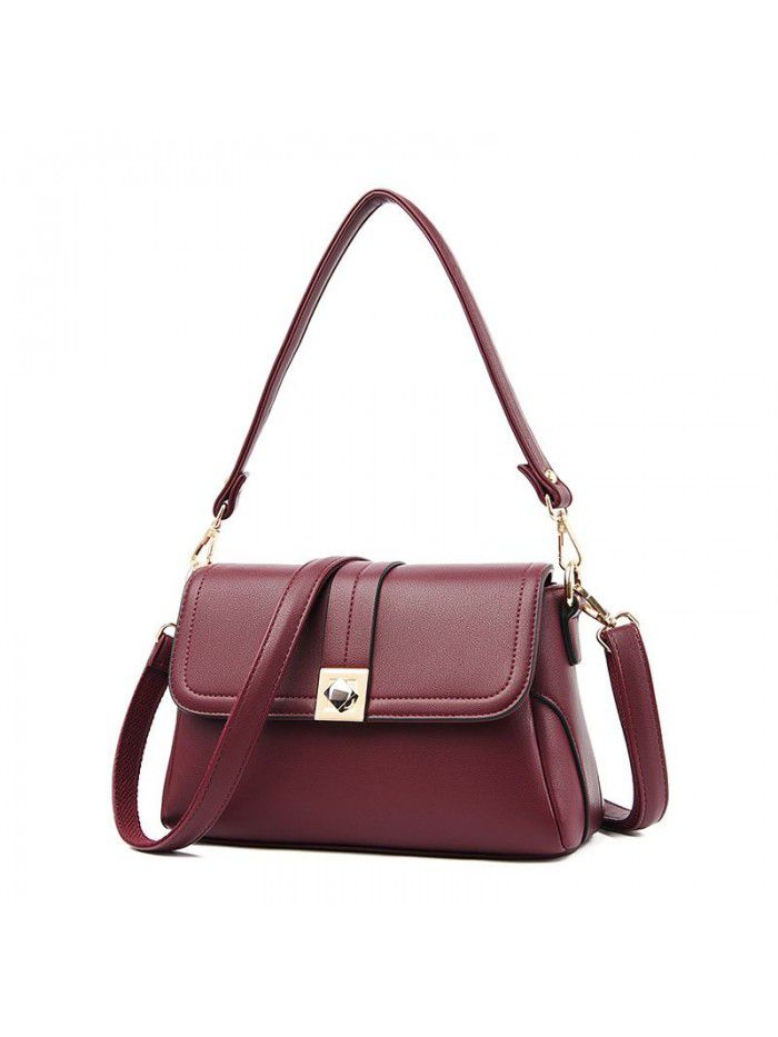 Bag 2021 new middle-aged women's bag fashion women's mother's bag large capacity one shoulder portable small women's Bag Messenger Bag