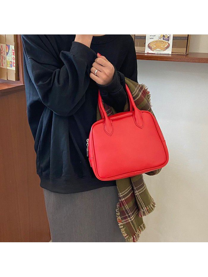 Ins Korean version new 2021 bag women's bag fashion women's single shoulder bag slant cross bag retro hand Tote Bag Fashion