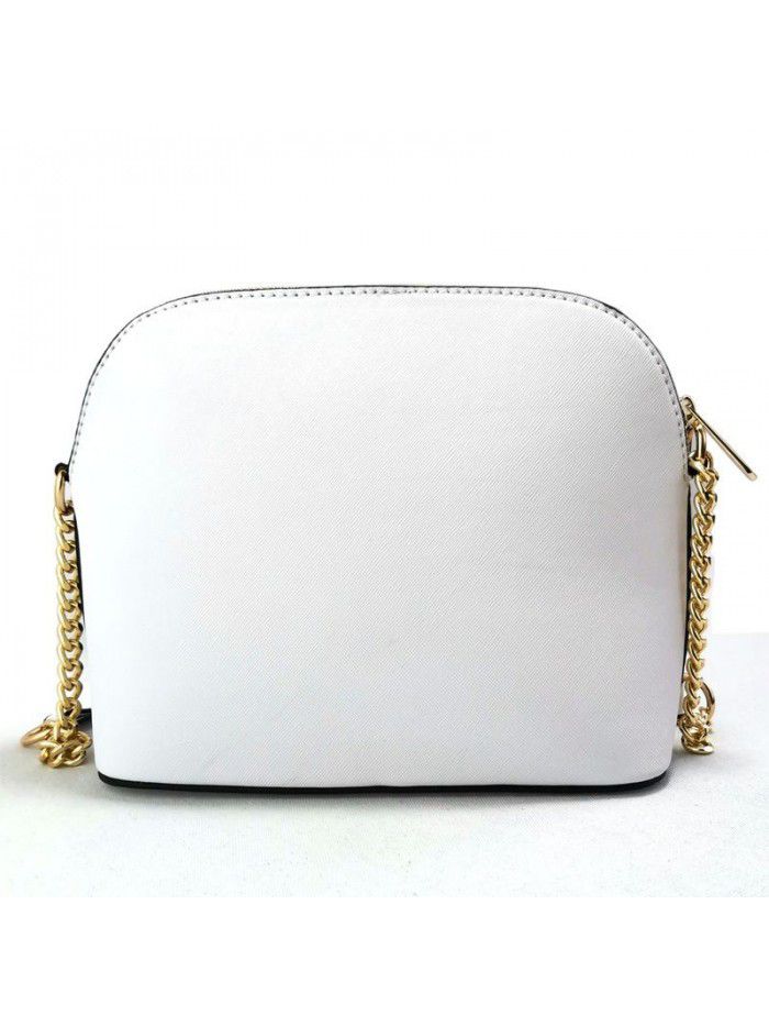 Factory wholesale women's bag cross grain leather bag 2020 new small shell bag Single Shoulder Messenger chain bag women's handbag