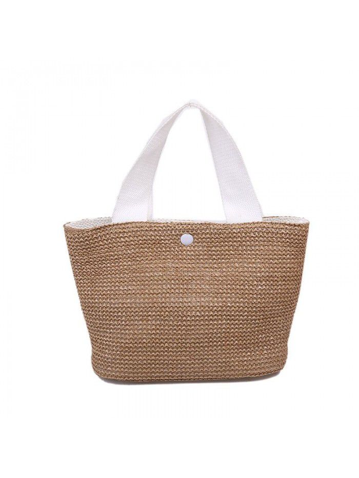 Ins2020 new net red beach summer beach holiday fashion woven bag retro handbag straw bag girl