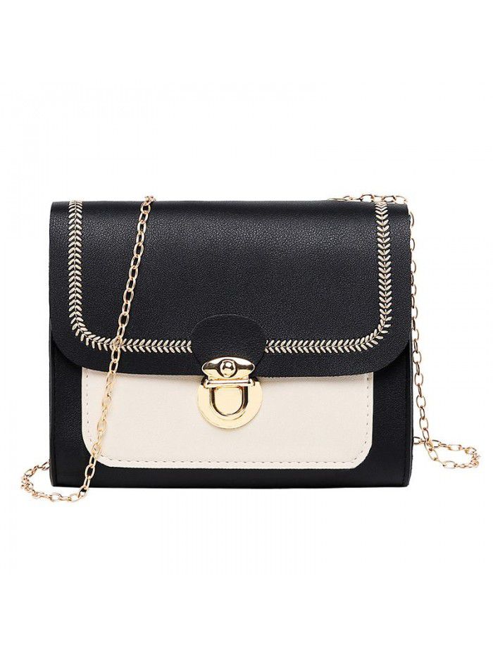 Bag women 2020 new net red trend Korean women's Single Shoulder Bag Fashion lock chain bag slant across bag women's bag