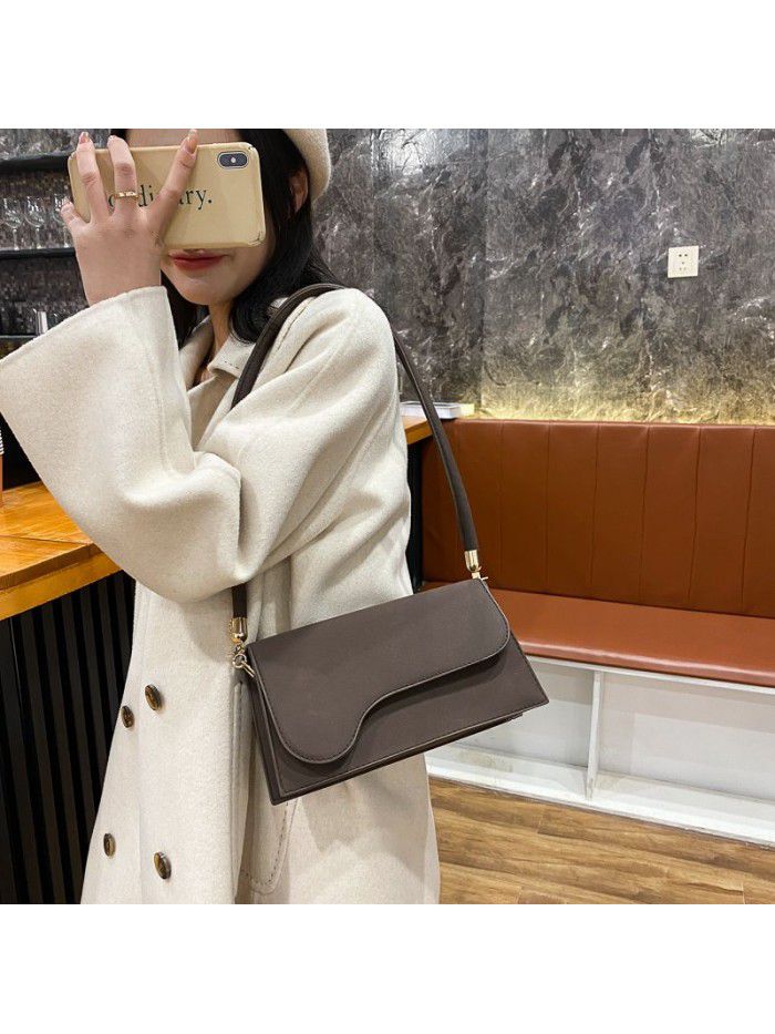 Bag women's bag fashion trend armpit bag creative new European and American retro Pu women's shoulder bag temperament Commuter Bag