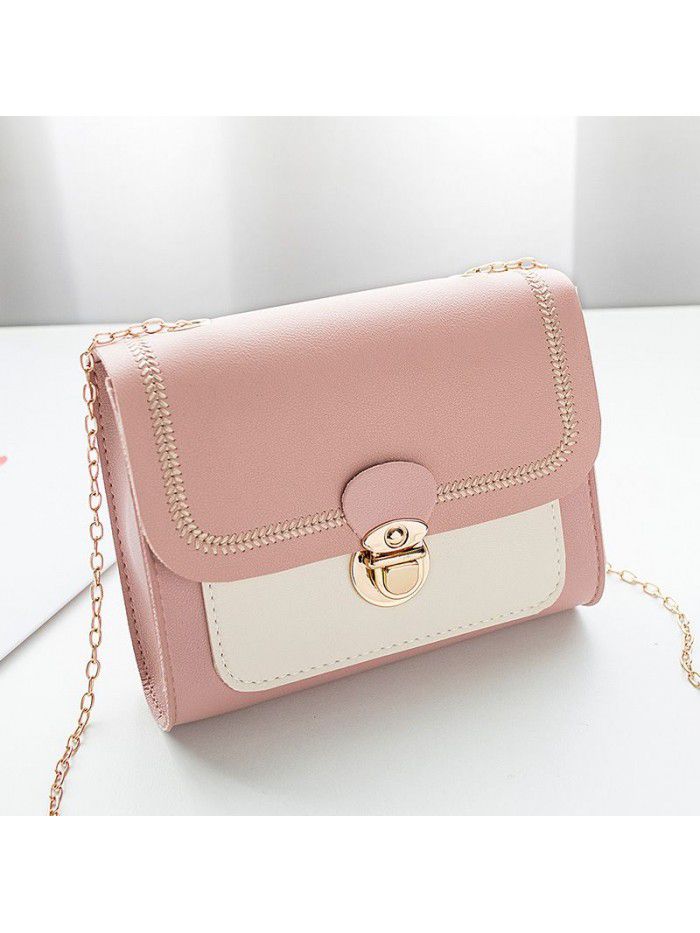 Bag women 2020 new net red trend Korean women's Single Shoulder Bag Fashion lock chain bag slant across bag women's bag