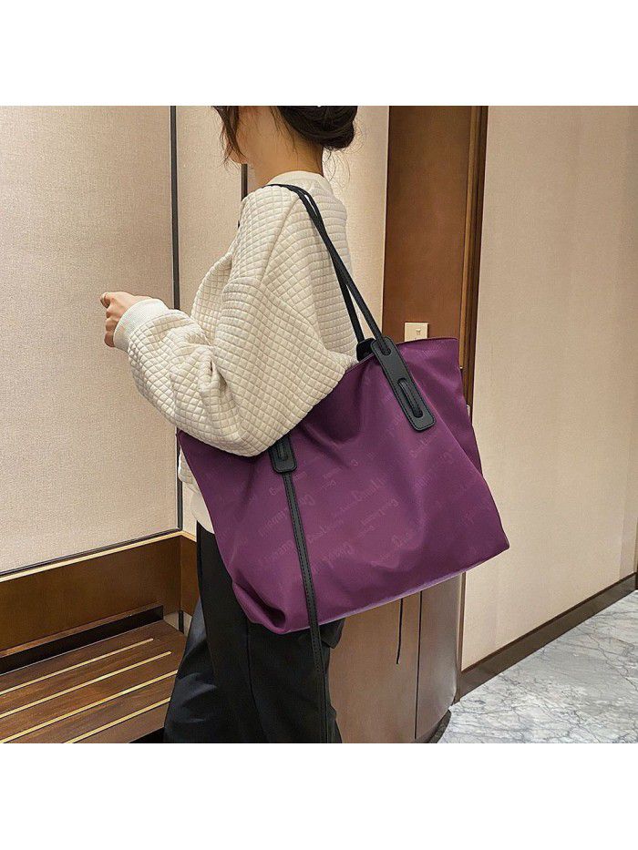 Bag women's bag new 2021 women's single shoulder bag trend Oxford butot bag leisure large capacity handbag women's bag