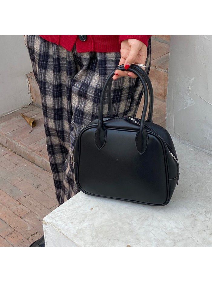 Ins Korean version new 2021 bag women's bag fashion women's single shoulder bag slant cross bag retro hand Tote Bag Fashion