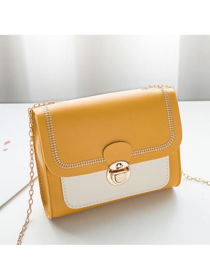 Bag women 2020 new net red trend Korean women's Single Shoulder Bag Fashion lock chain bag slant across bag women's bag