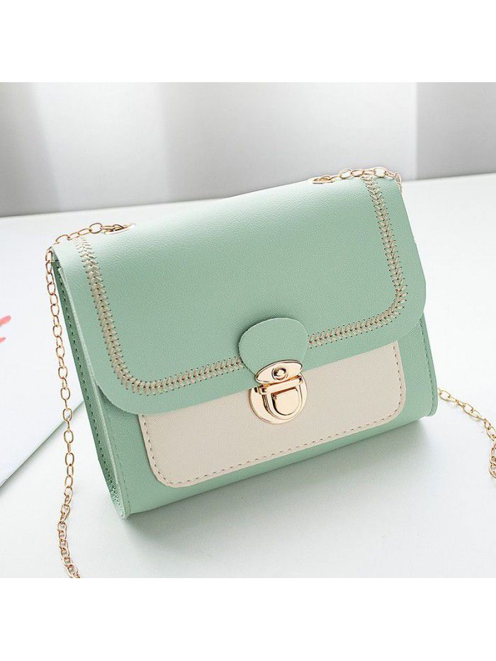 Bag women 2020 new net red trend Korean women's Single Shoulder Bag Fashion lock chain bag slant across bag women's bag