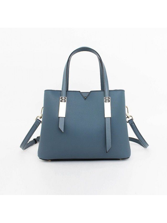 new women's Leather One Shoulder Messenger Handbag cross border fashion bag cowhide Tote Handbag