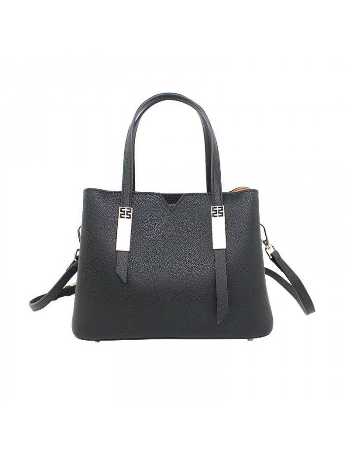 new women's Leather One Shoulder Messenger Handbag cross border fashion bag cowhide Tote Handbag