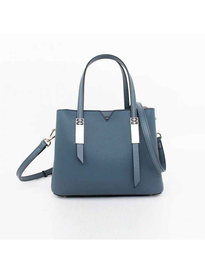 new women's Leather One Shoulder Messenger Handbag cross border fashion bag cowhide Tote Handbag