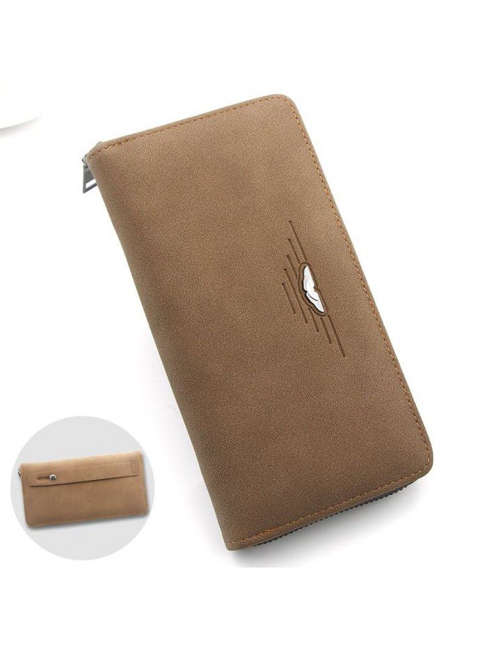 New business casual men's wallet long zipper bag Korean hand bag men's and women's hand bag men's wallet