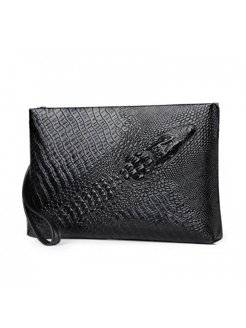 Crocodile soft leather handbag men's mobile phone ...