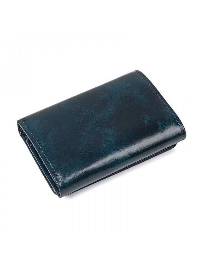 Jiameida retro fashion wallet short men's and women's general leather head leather wallet 8177 wholesale