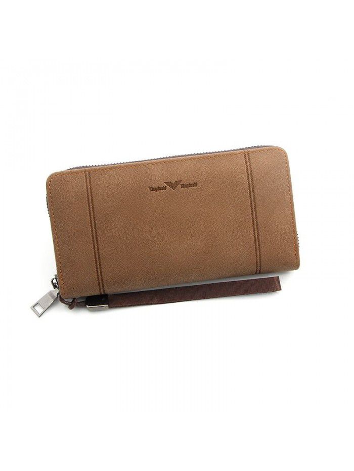 New business casual men's wallet long zipper bag Korean hand bag men's and women's hand bag men's wallet