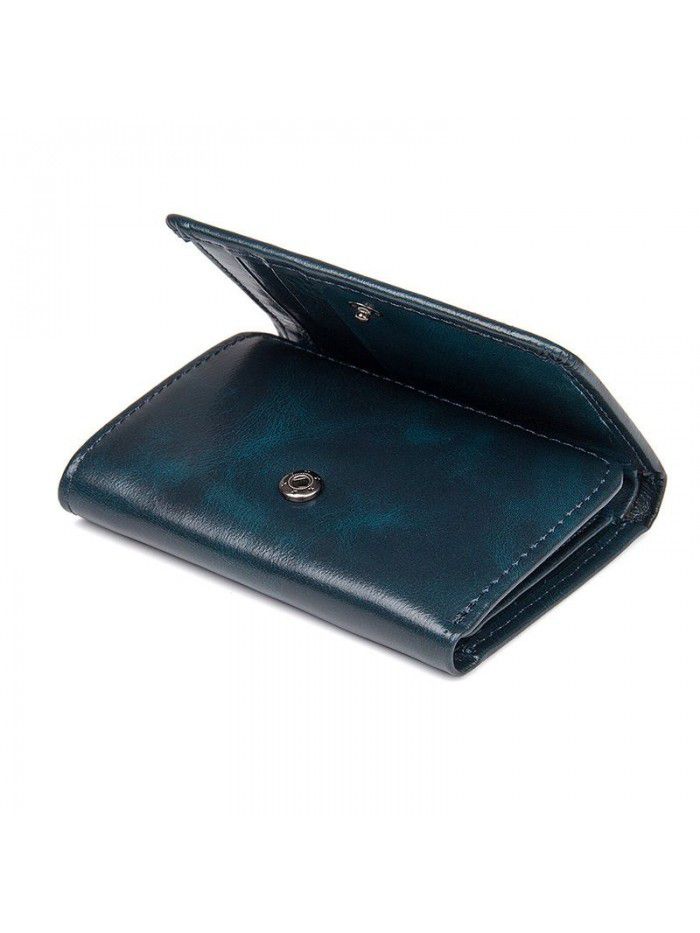 Jiameida retro fashion wallet short men's and women's general leather head leather wallet 8177 wholesale