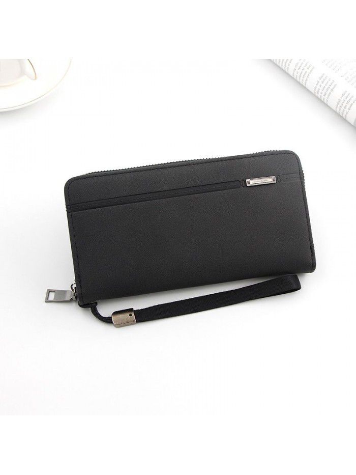 New business casual men's wallet long zipper bag Korean hand bag men's and women's hand bag men's wallet