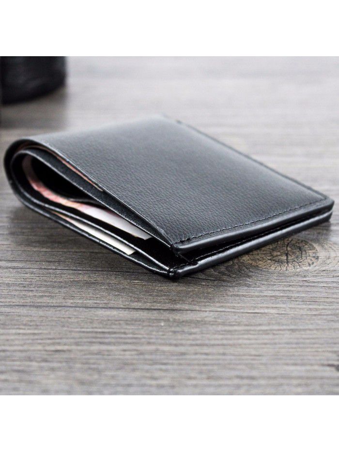 Factory direct sales new business gift wallet men's cross section fire skin 10 yuan source stall goods wallet wholesale