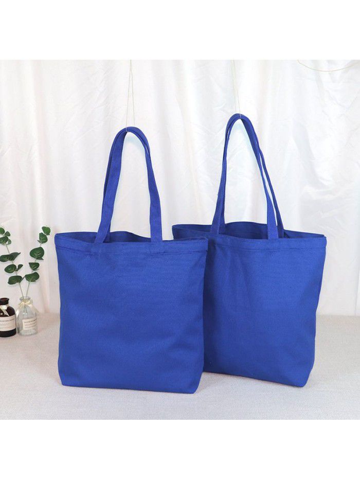 Canvas bag custom design logo printing shopping bag custom made portable cotton bag student one shoulder canvas bag custom made