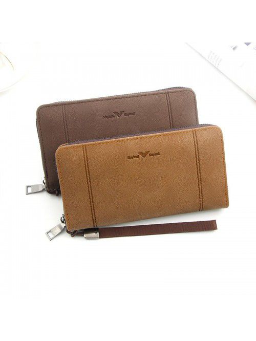 New business casual men's wallet long zipper bag K...