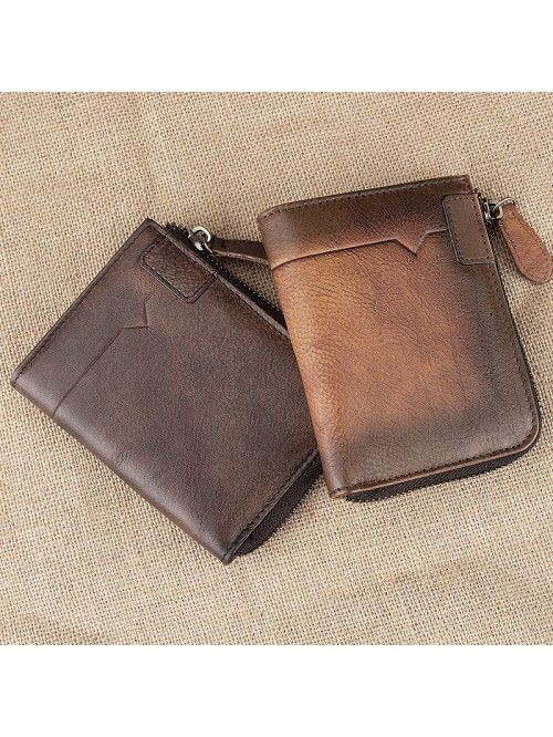 Men's wallet European and American new leather fas...