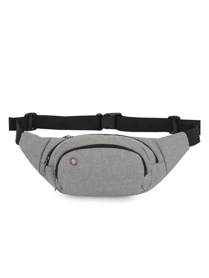 The factory directly supplies the new large capacity fashion leisure running men's mobile phone waist bag in the spring of 2021