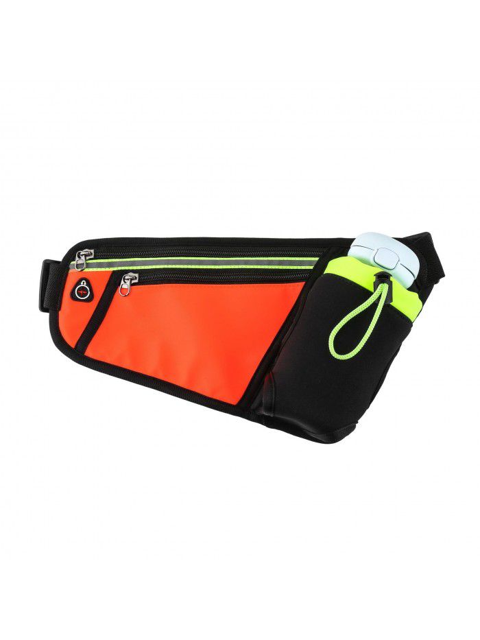 Fashion sports night running waist bag outdoor multifunctional waterproof running kettle waist bag cross border personal mobile phone bag