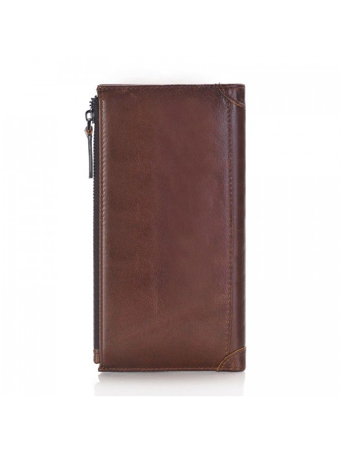 Foreign trade long men's wallet popular men's large capacity hand bag zipper Mobile Phone Wallet spot wholesale