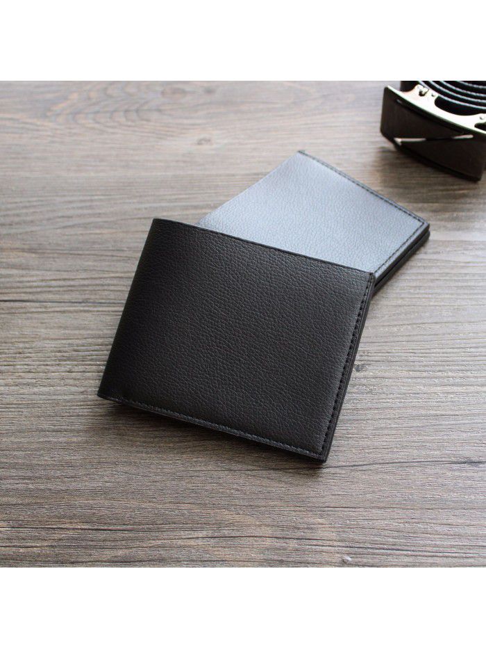 Factory direct sales new business gift wallet men's cross section fire skin 10 yuan source stall goods wallet wholesale