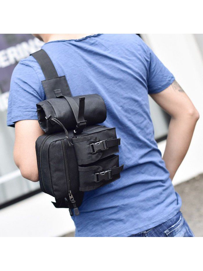 Multifunctional tool satchel riding kettle waist bag traveling men's bag tactics outdoor waist bag Luya fishing gear bag Y18