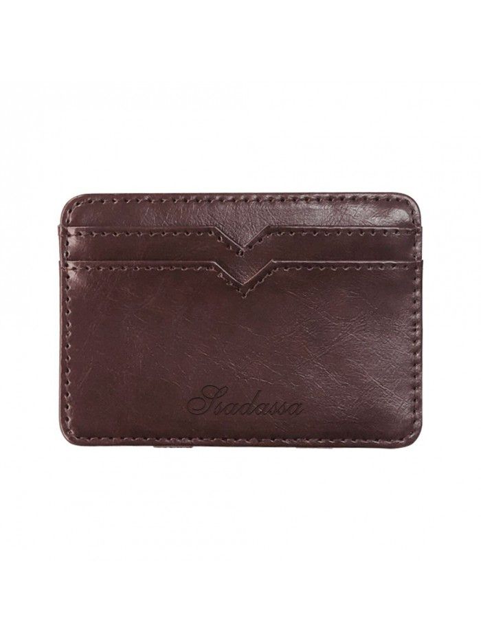Cross border new Korean creative PU Leather Men's Magic Wallet business card bag zero wallet men's bag factory wholesale
