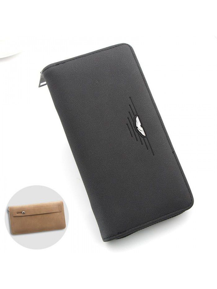 New business casual men's wallet long zipper bag Korean hand bag men's and women's hand bag men's wallet