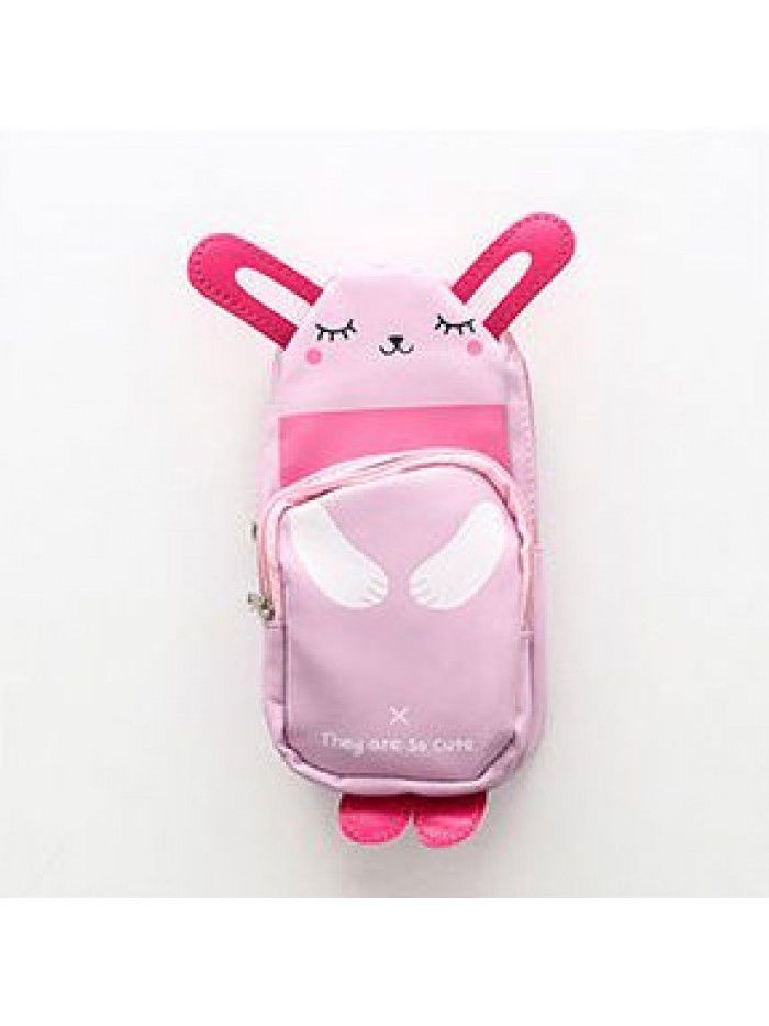 Factory direct large capacity cartoon cute panda rabbit pencil case creative cute stationery bag Korean pencil case