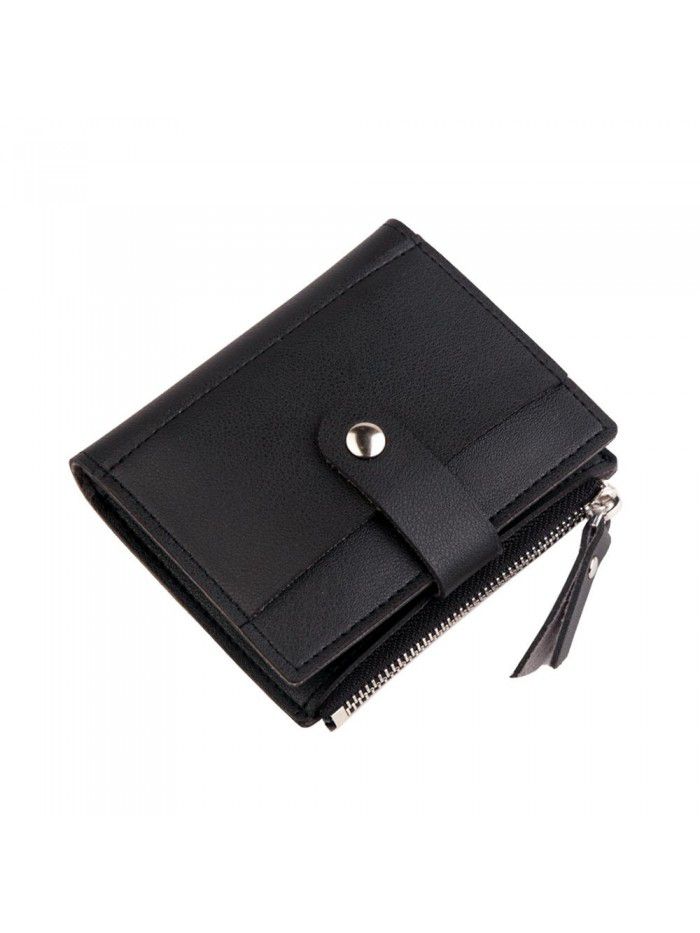 New Hengsheng wallet short women's small wallet driver's license wallet Korean zero wallet women's Mini button bag