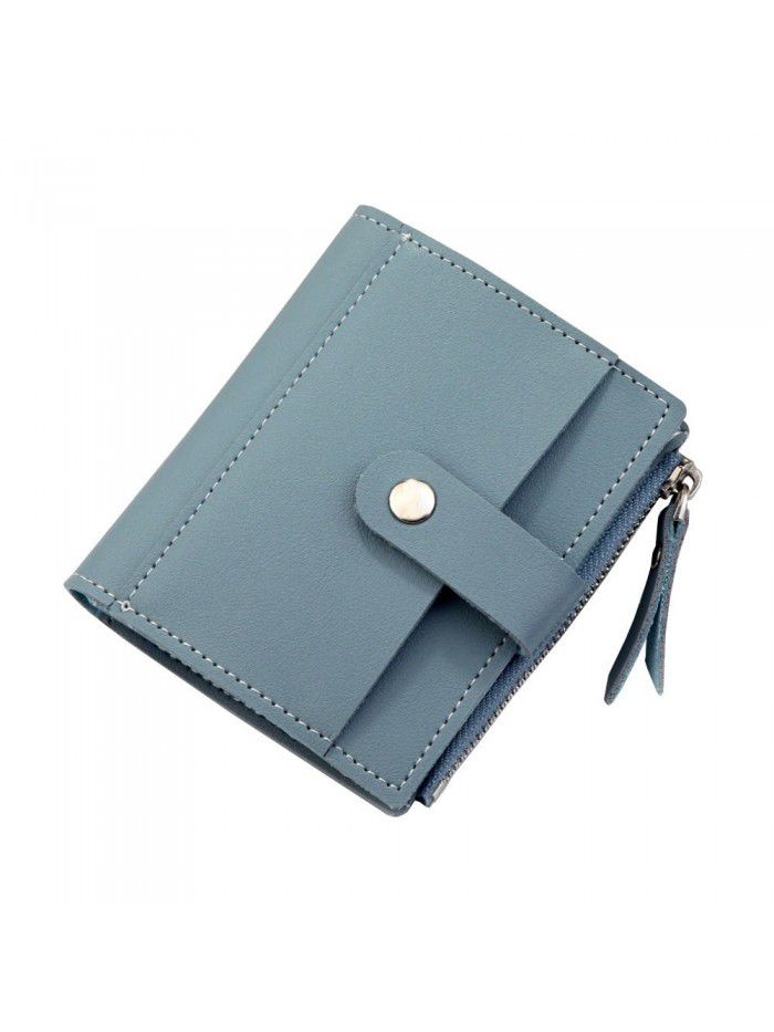 New Hengsheng wallet short women's small wallet driver's license wallet Korean zero wallet women's Mini button bag