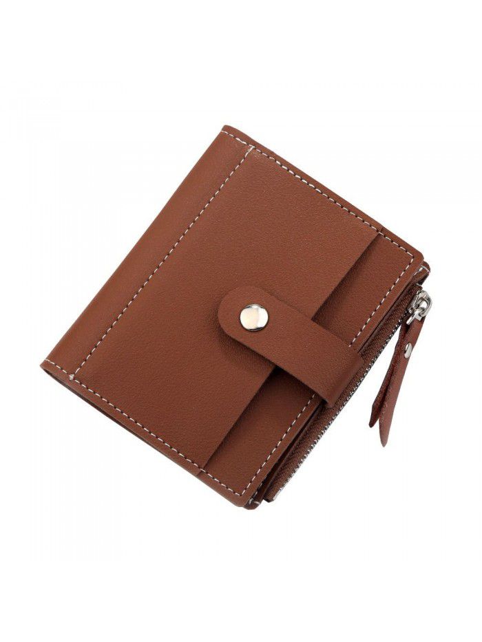 New Hengsheng wallet short women's small wallet driver's license wallet Korean zero wallet women's Mini button bag