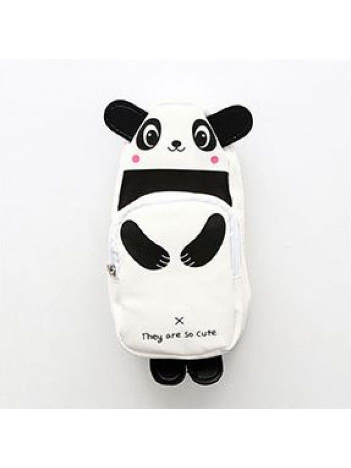 Factory direct large capacity cartoon cute panda rabbit pencil case creative cute stationery bag Korean pencil case