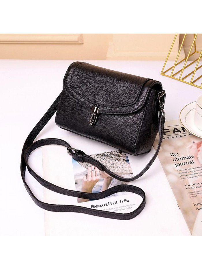 Fashion women's bag leather 2021 new style messenger bag trend one shoulder bag 3091