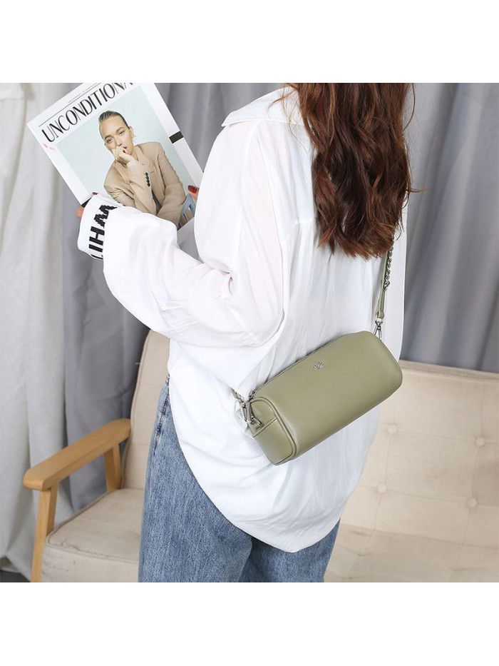 Cylinder bag for women 2021 new fashion leather bag for women