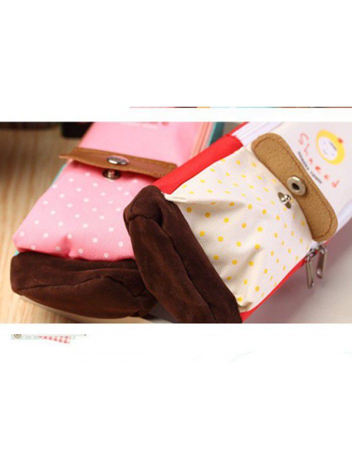 Simple fashion creative pencil case personality girl heart Korean funny trend schoolbag pencil bag stationery box