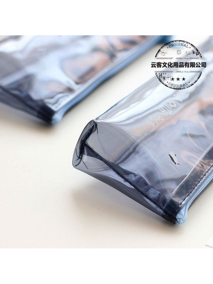 creative stationery Cute Animal Polar series Antarctic Arctic translucent pen bag sundry storage bag
