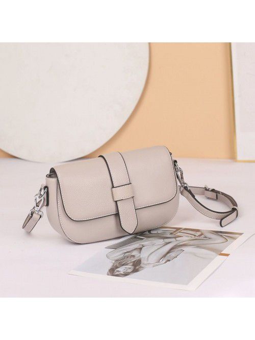 Fashion small square bag leather women's bag 2021 ...