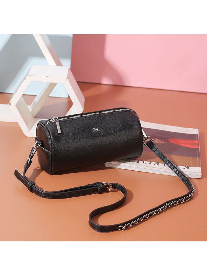 Cylinder bag for women 2021 new fashion leather bag for women