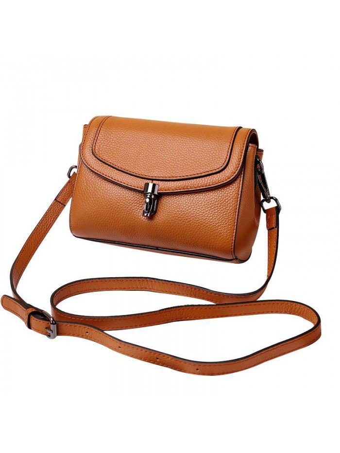 Fashion women's bag leather 2021 new style messenger bag trend one shoulder bag 3091