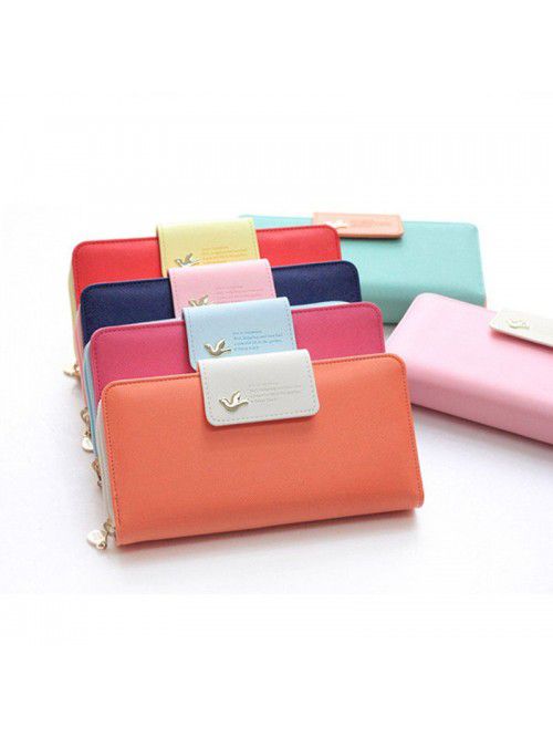 Hot cross border new wallet flying bird buckle Lon...