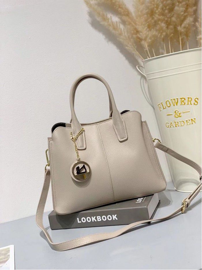 Leather European and American women's bag 2021 new head layer cowhide Messenger Handbag fashion versatile shoulder bag women's 6031