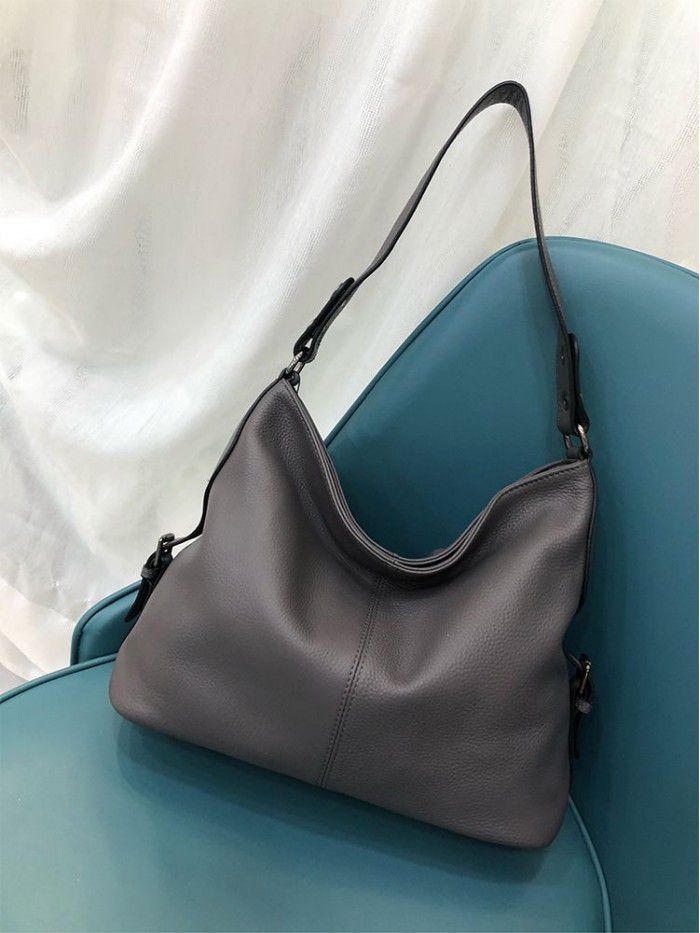 Cross border women's bag 2021 new Euro American style fashion shoulder bag leather tote bag head layer cowhide messenger bag 5560